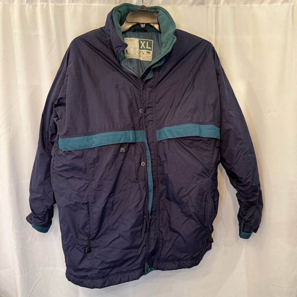Vintage Wear Guard Blue Jacket Heavyweight Lined‎ XL Workwear Extreme Weather.